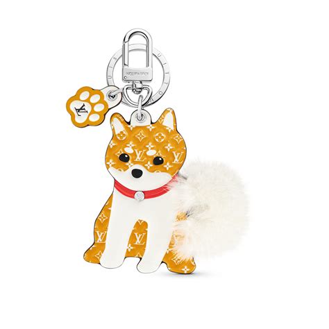 lv shiba keychain|louis vuitton keychain.